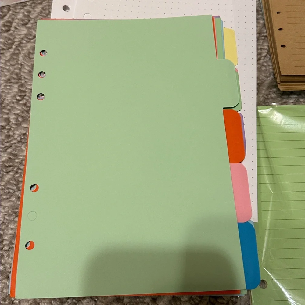 A5 Ring Binder Accessories (Jane’s Agenda, Planner Perfect Etsy Amazon)